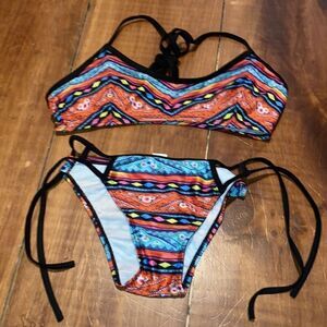 Vibrant Multicolor Bikini Set